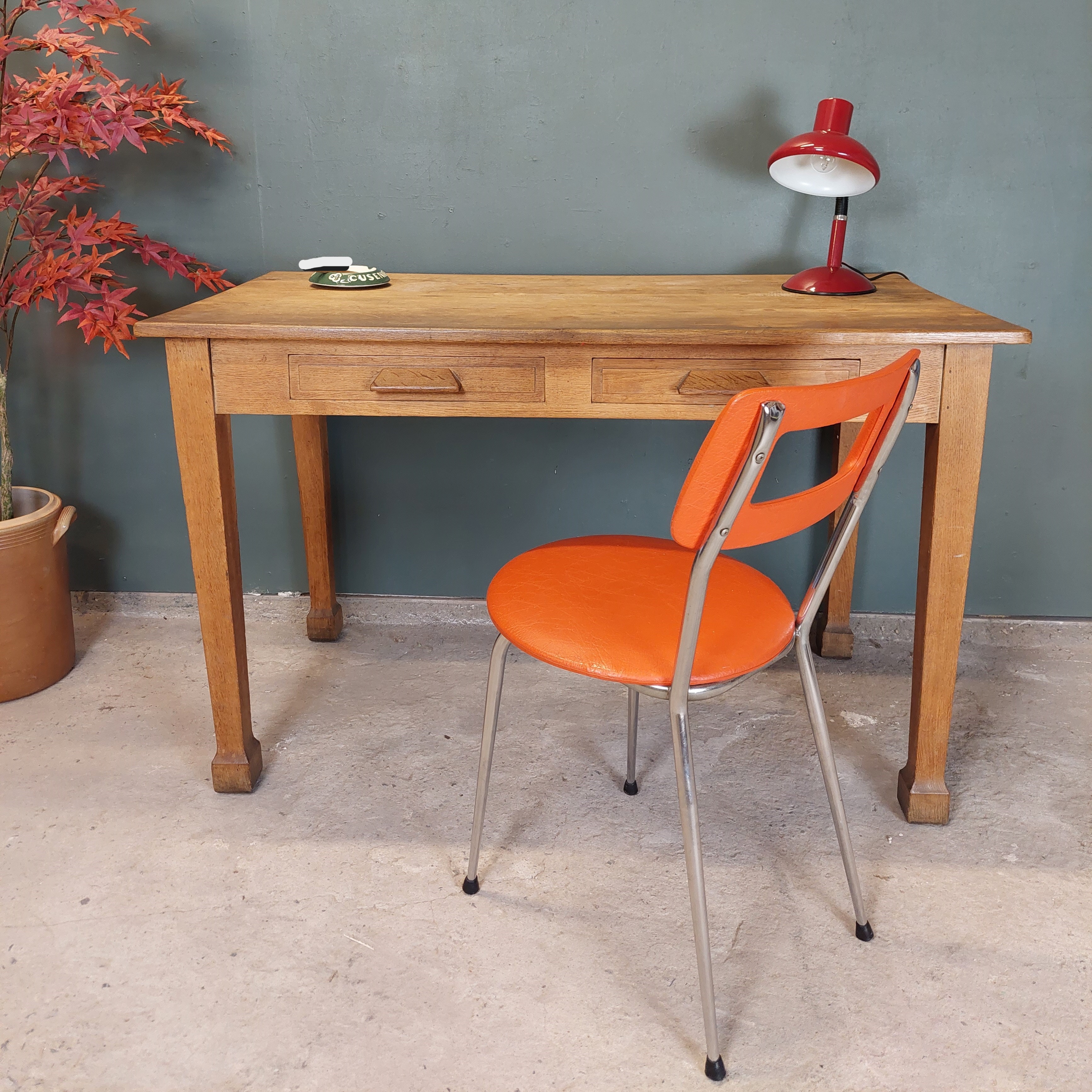 7ead24b3ed06.jpg CHAISE DE BUREAU ORANGE